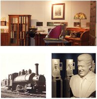 Old office, Train thriving from marble commerce, Hall of presidents